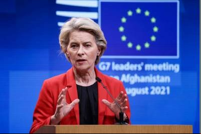 UE está totalmente preparada para apoiar Ucrânia, diz Ursula Von der Leyen
